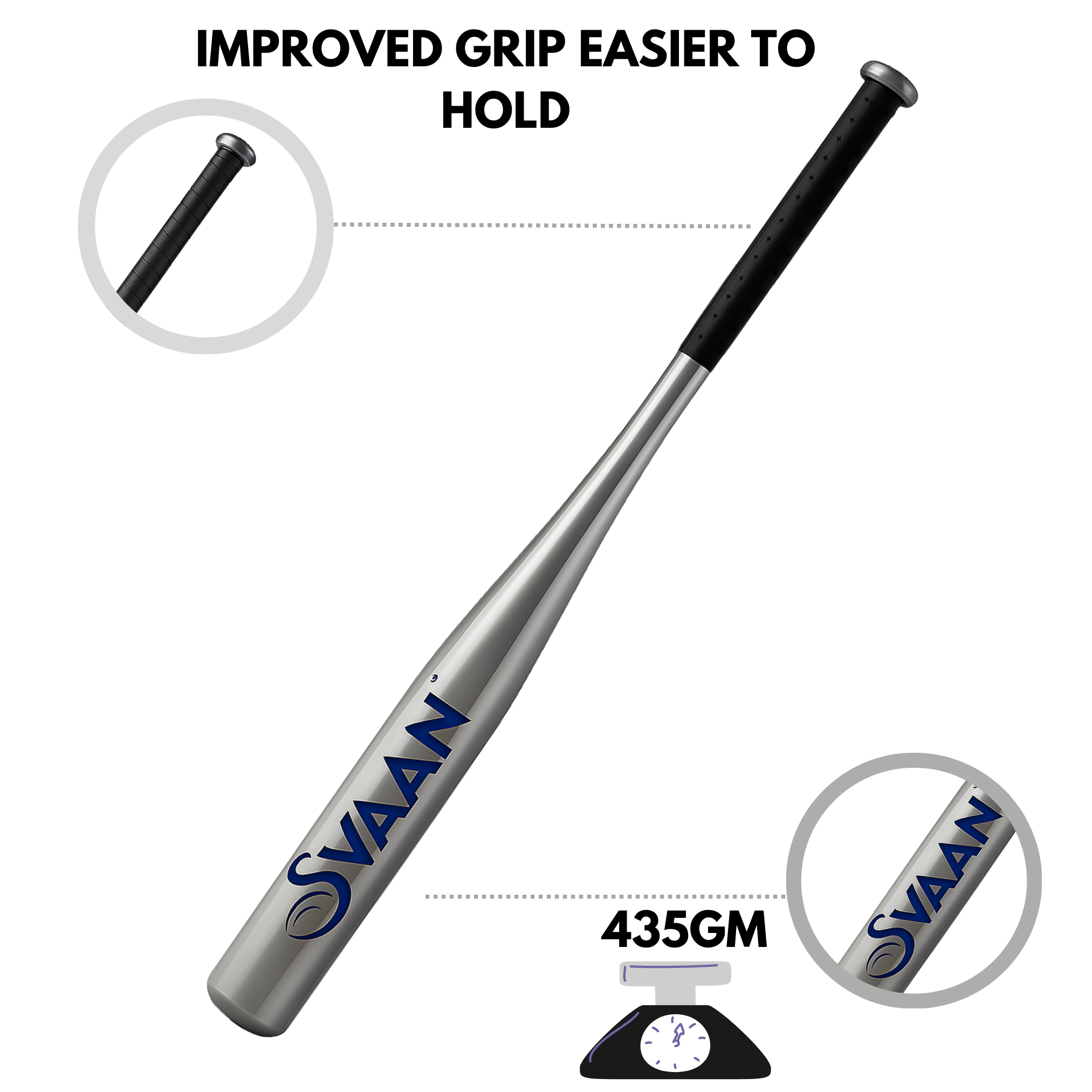 SOFTBALL/BASEBALL BAT LIGHT [440GM]
