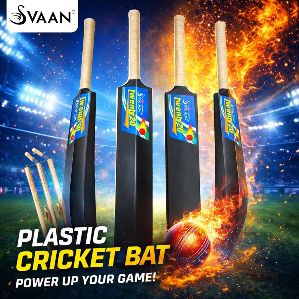 SVAAN CRICKET BAT PLASTIC (BLACK) NO.8