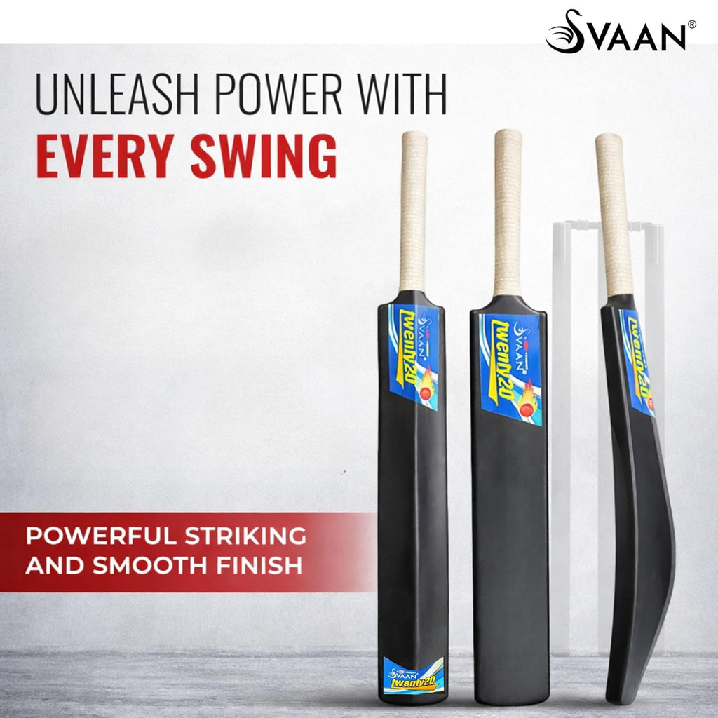 SVAAN CRICKET BAT PLASTIC (BLACK) NO.8