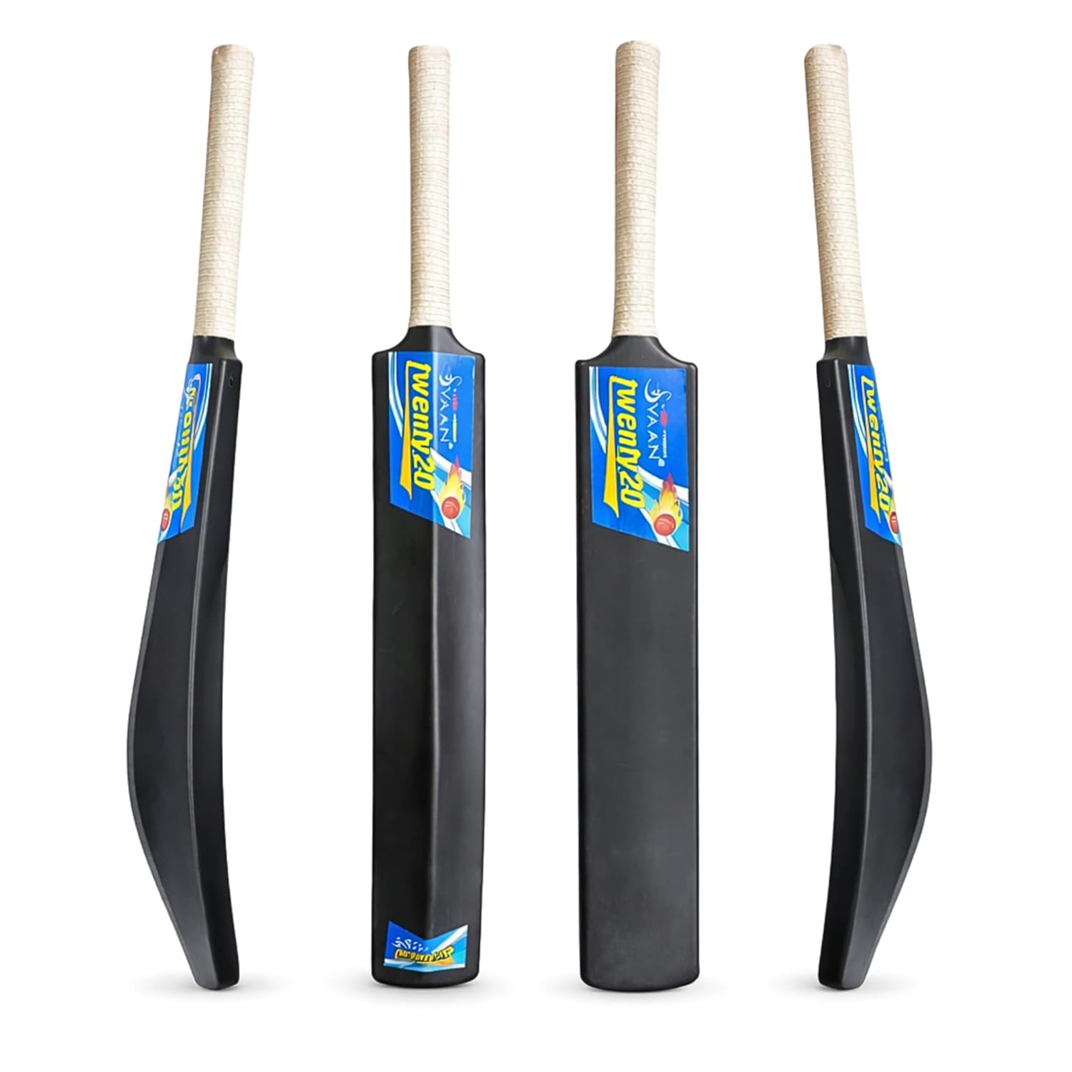 SVAAN CRICKET BAT PLASTIC (BLACK) NO.8
